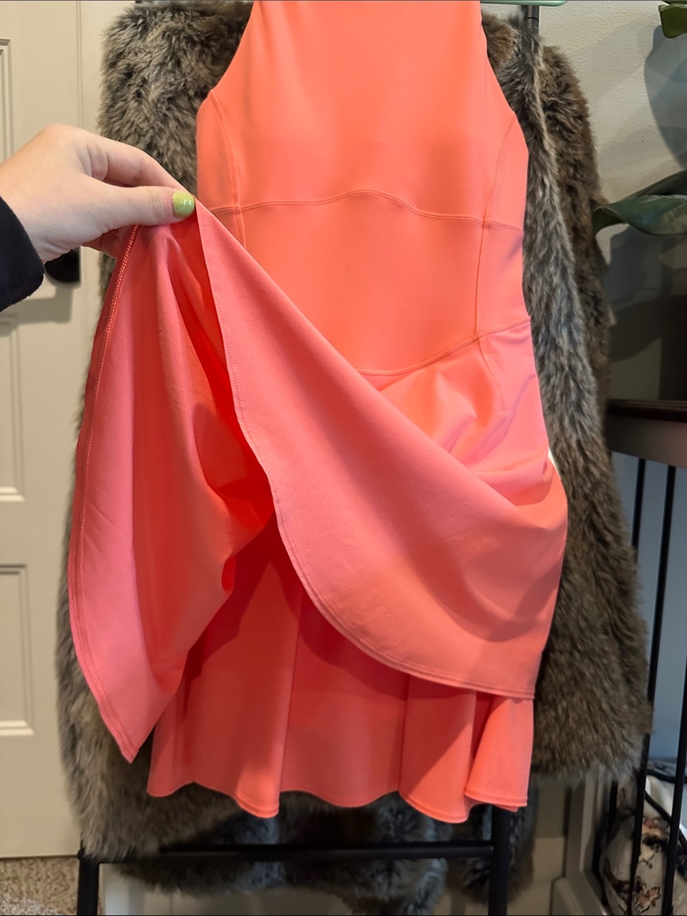 lululemon athletica Coral-Pink Sleeveless Fit-and-Flare Dress - Picture 4 of 9